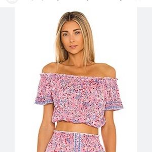 Poupette St Barth Off the Shoulder Top